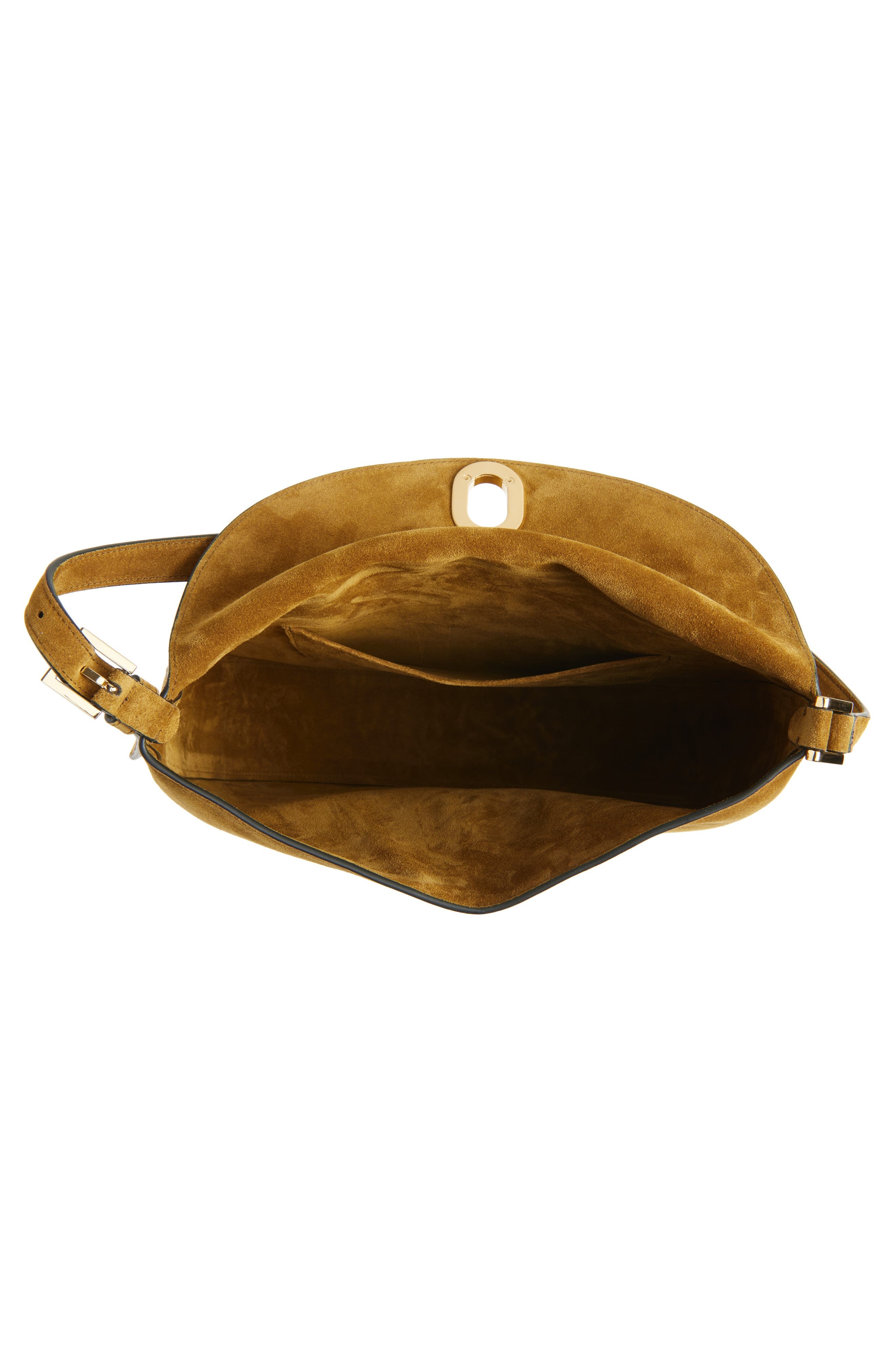 SAVETTE Large Tondo Suede Hobo Bag in Sepia at Nordstrom - 5