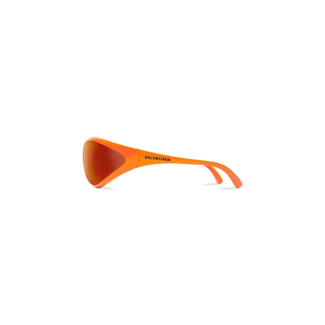 90s Oval Sunglasses  in Fluo Orange - 3