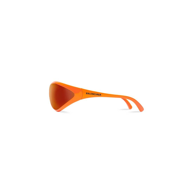 90s Oval Sunglasses  in Fluo Orange 3