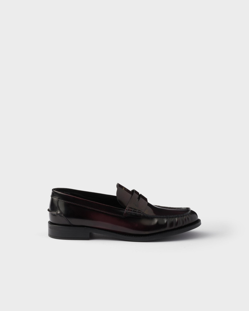 Prada Brushed leather loafers outlook