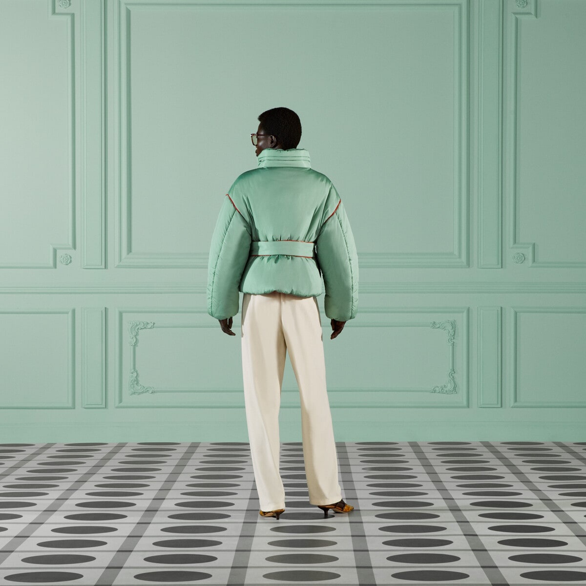 adidas x Gucci chenille cotton pant - 3
