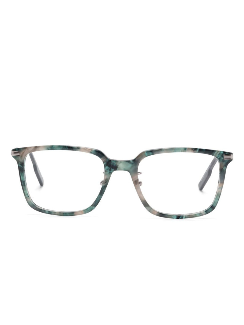tortoiseshell-effect glasses 1