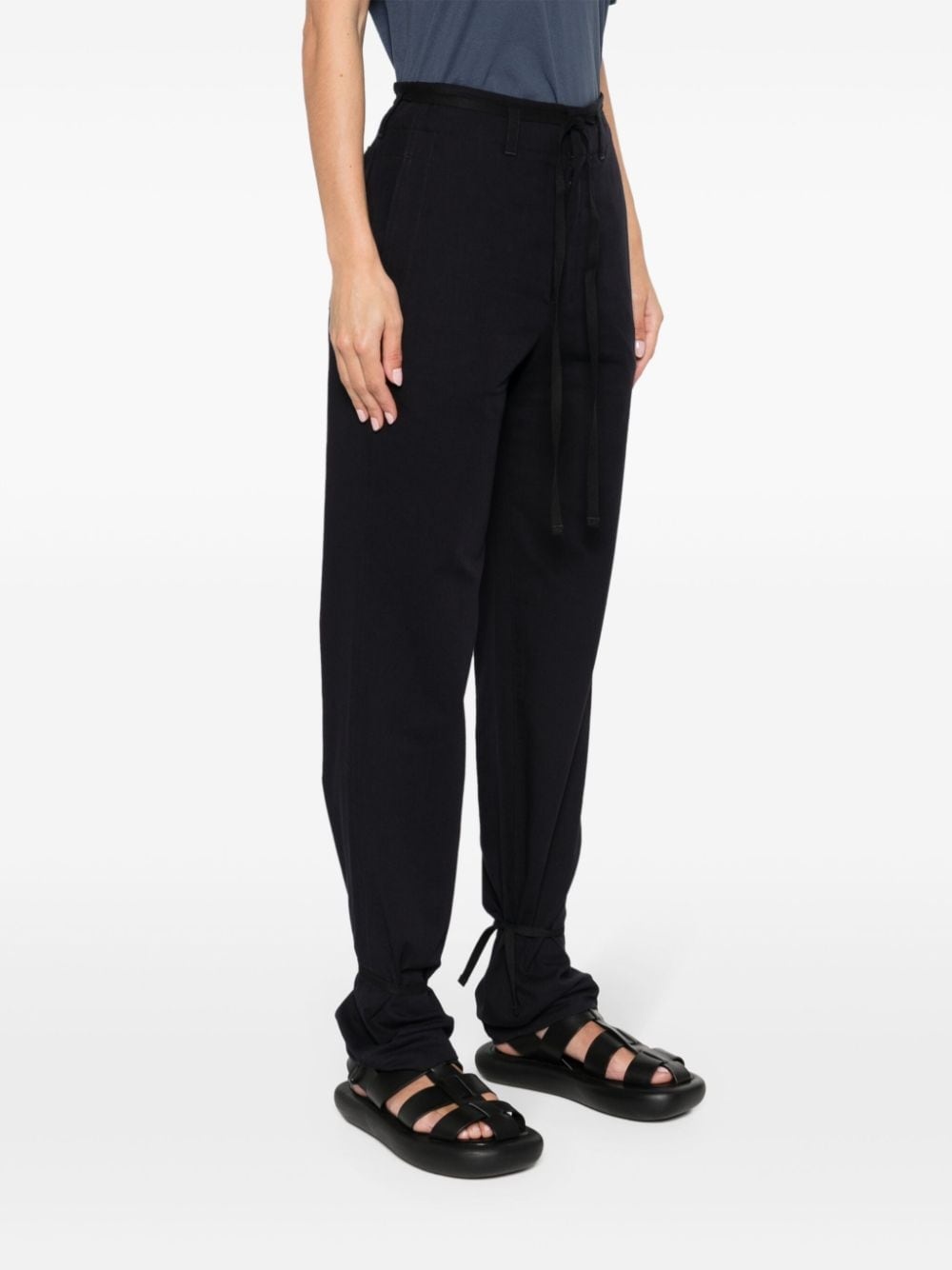 cotton straight trousers - 3