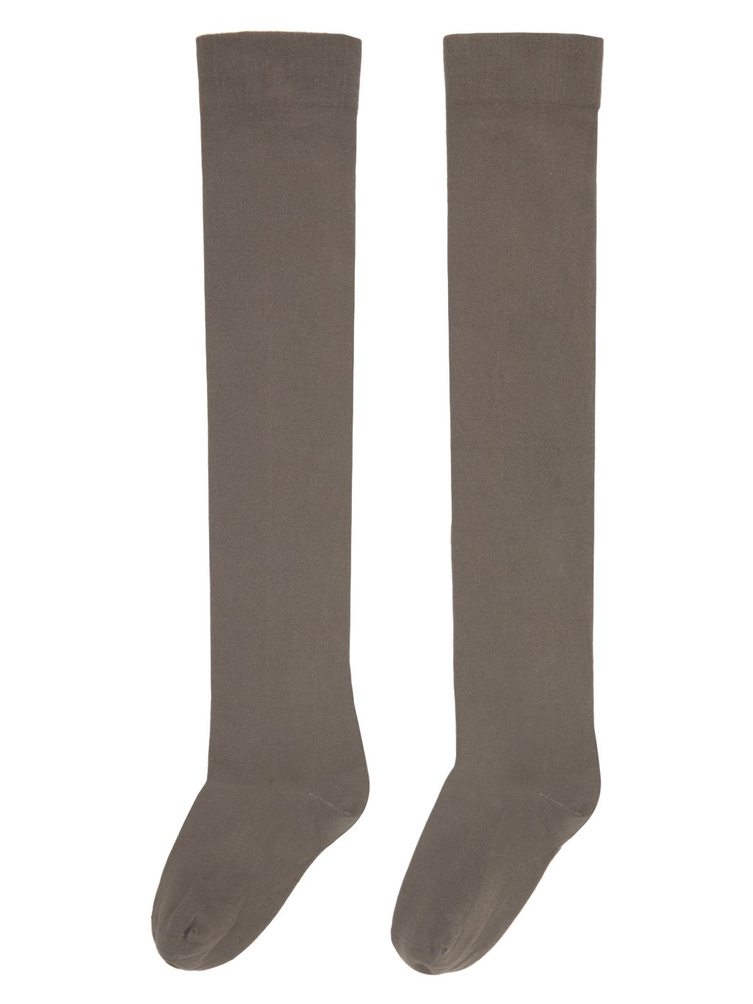 Taupe Semi-Sheer Socks - 2