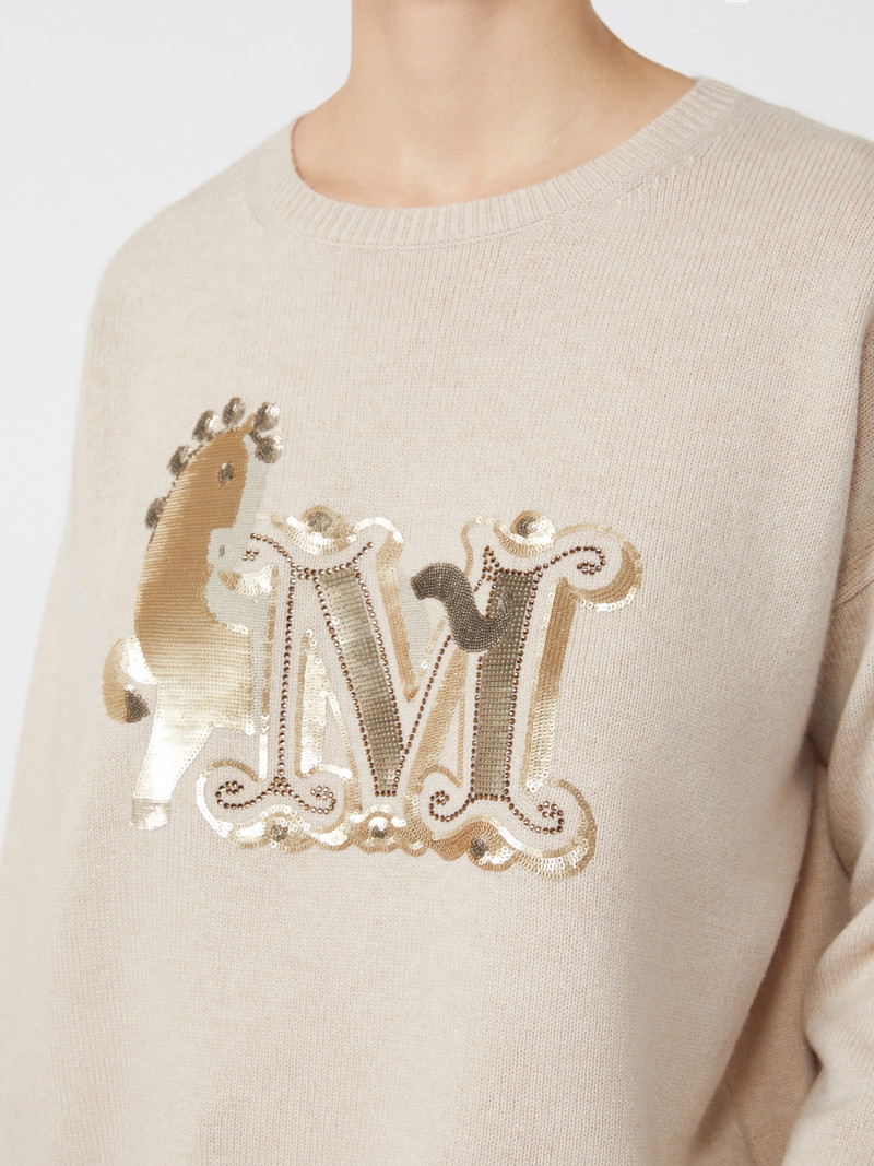 TERRA Oversized wool and cashmere sweater - ALBINO 5