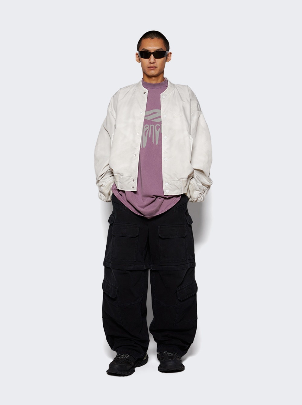 Oversized Tee Super Fad Purple - 5