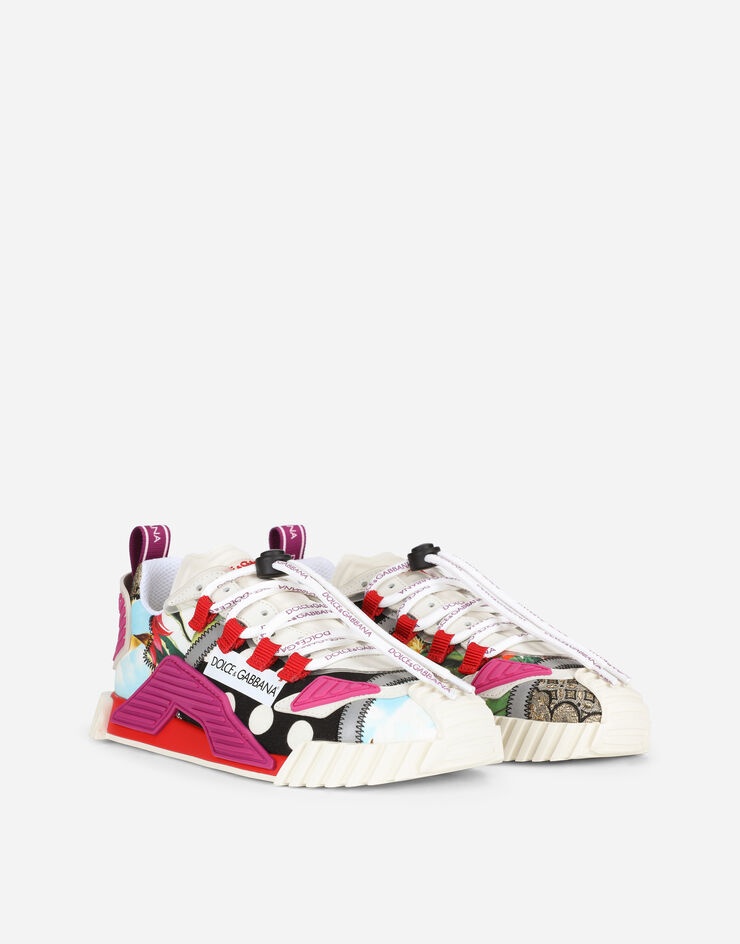 Patchwork fabric NS1 sneakers - 2