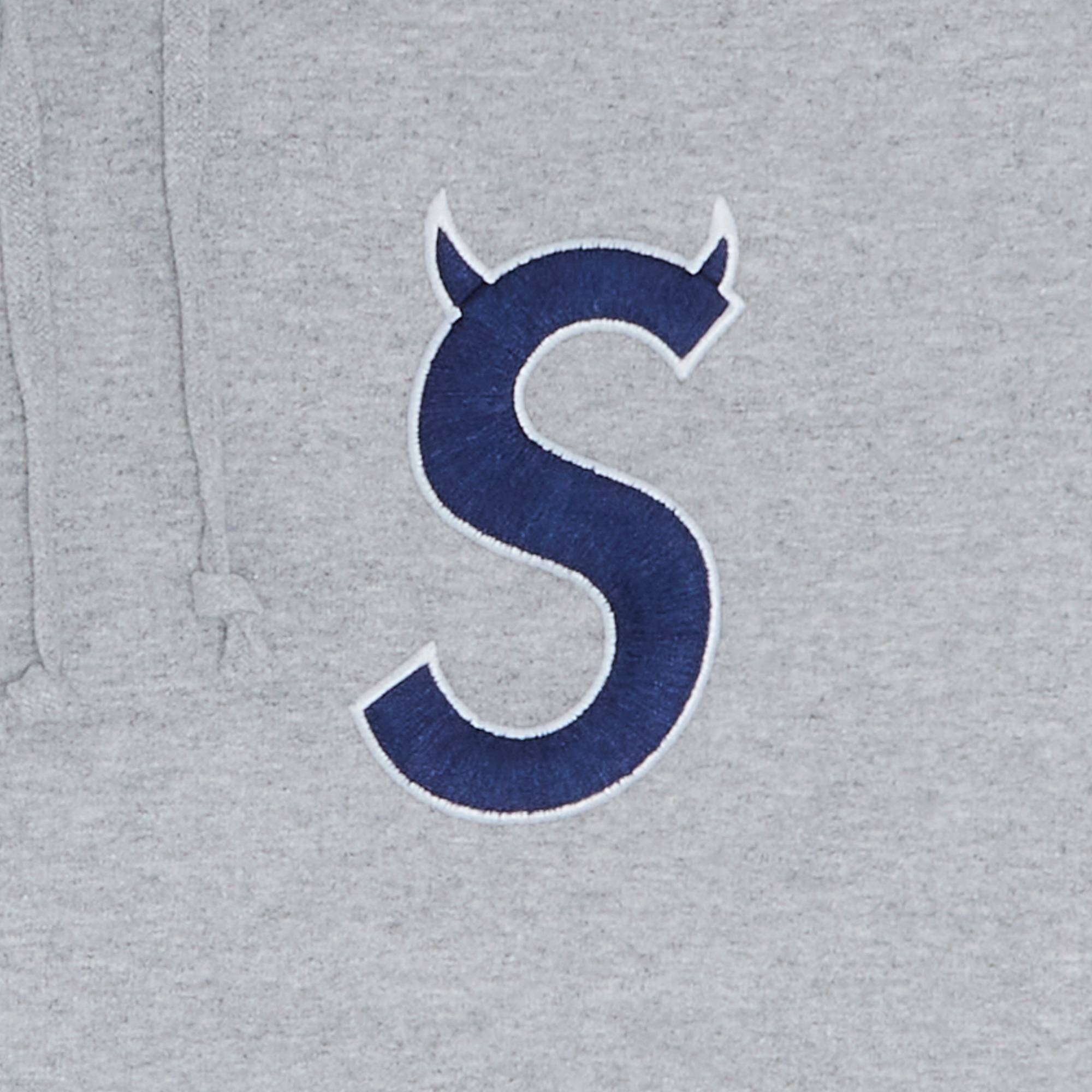 Supreme S Logo Hooded Sweatshirt 'Heather Grey' - 3