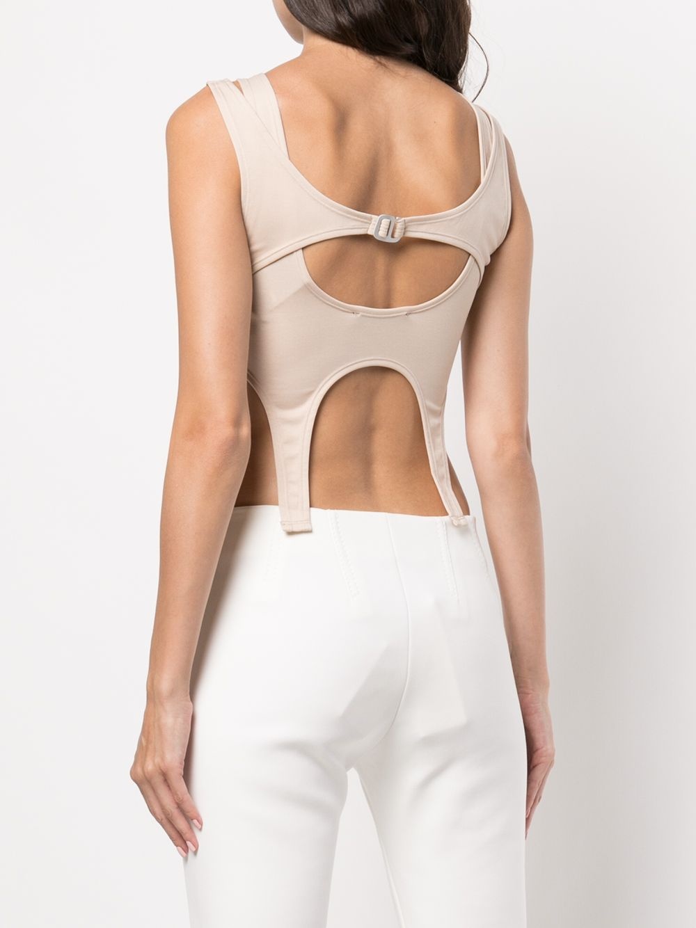 cropped multi-panelled vest top - 4