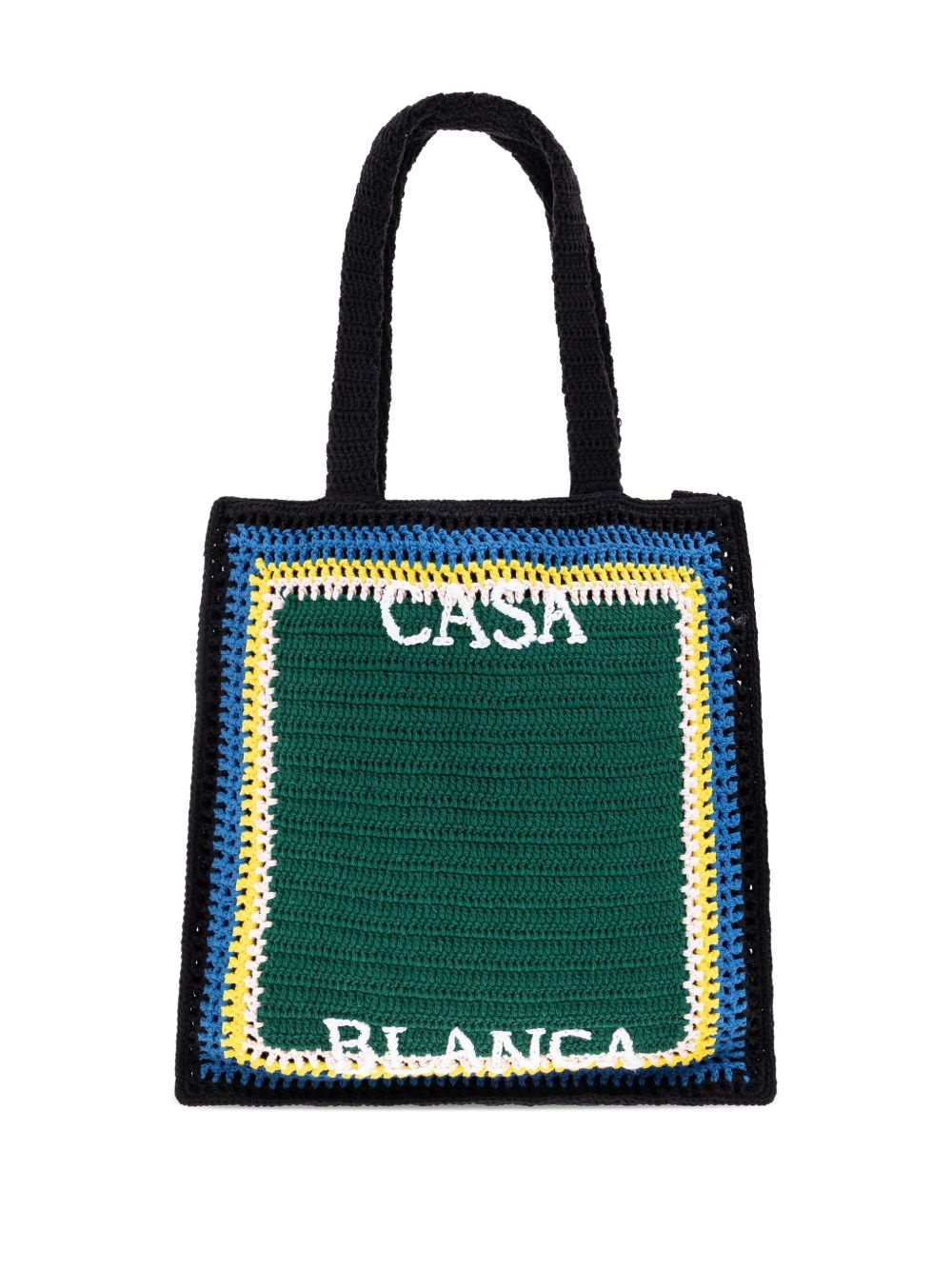 lettering cotton tote bag - 3