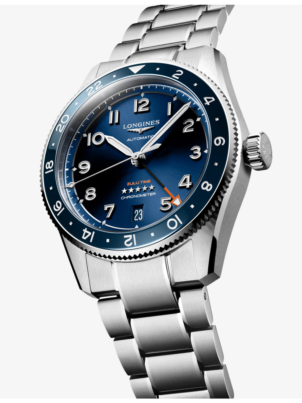 L3.802.4.93.6 Spirit Zulu Time Stainless-Steel Automatic Watch - 2