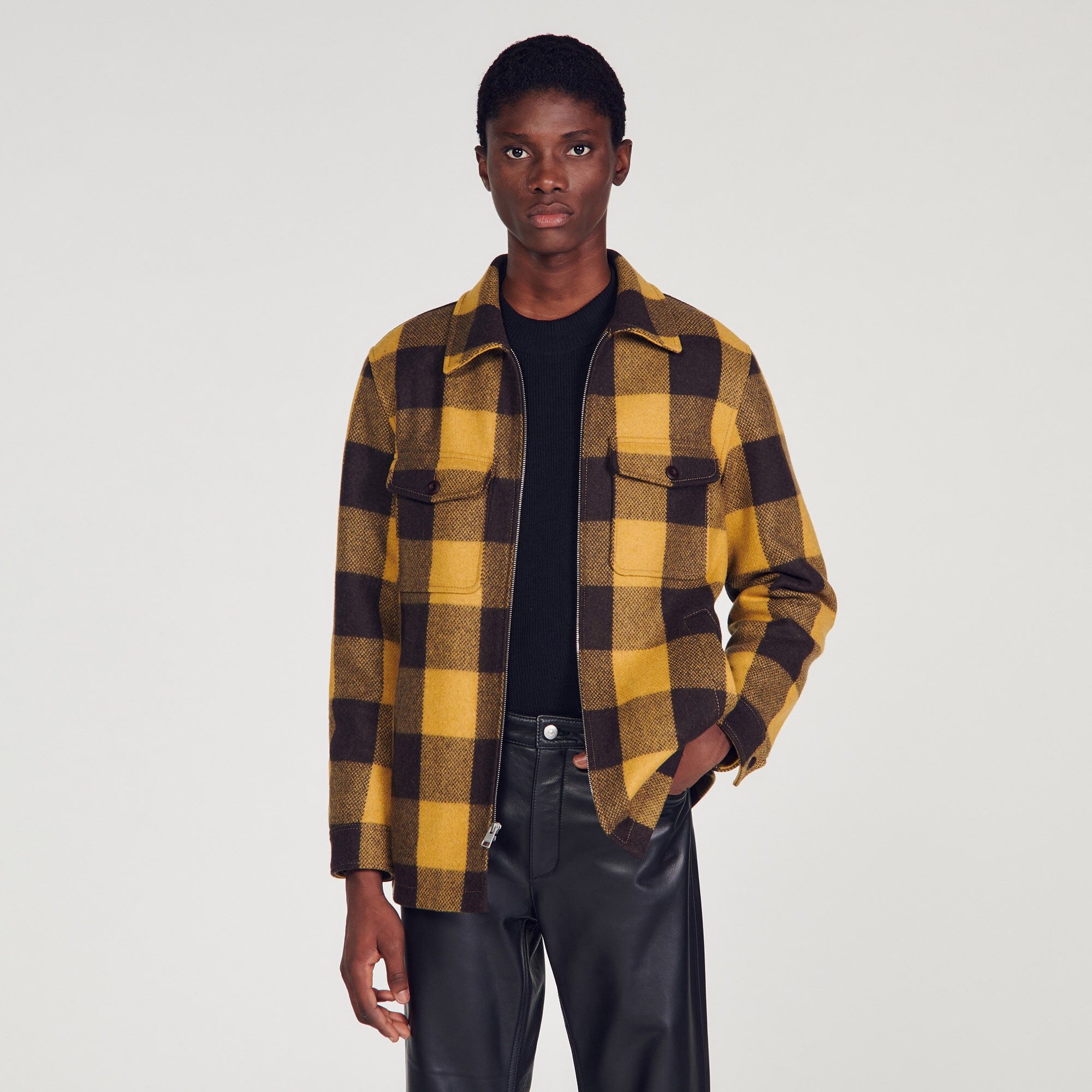 CHECK JACKET - 5
