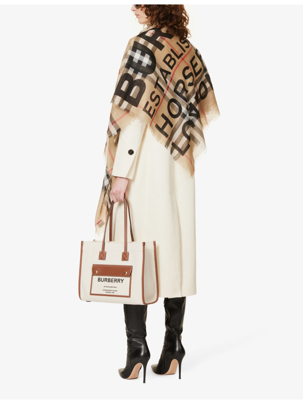 Logo-print cotton-canvas tote bag - 2
