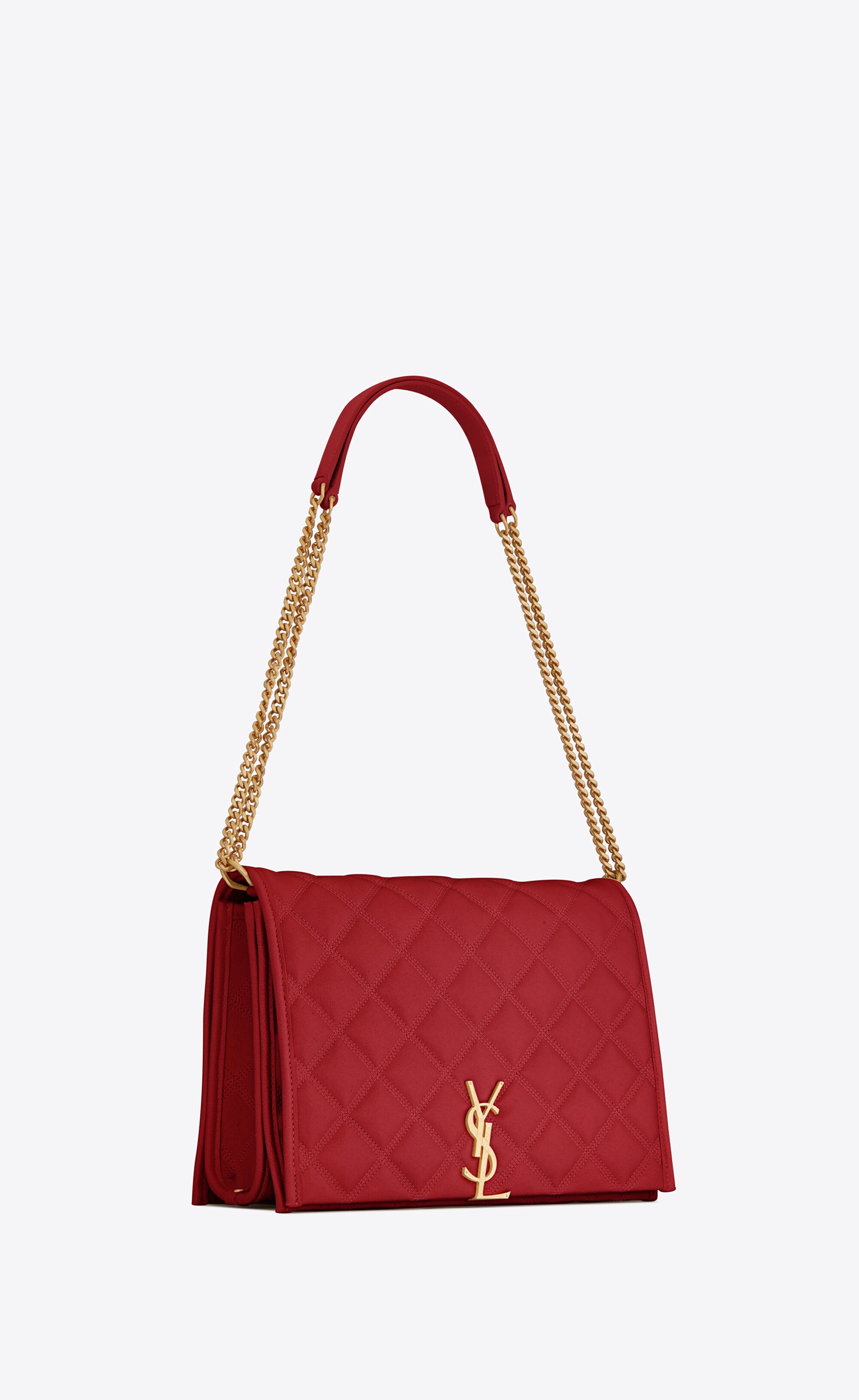 becky small chain bag in quilted lambskin - 6