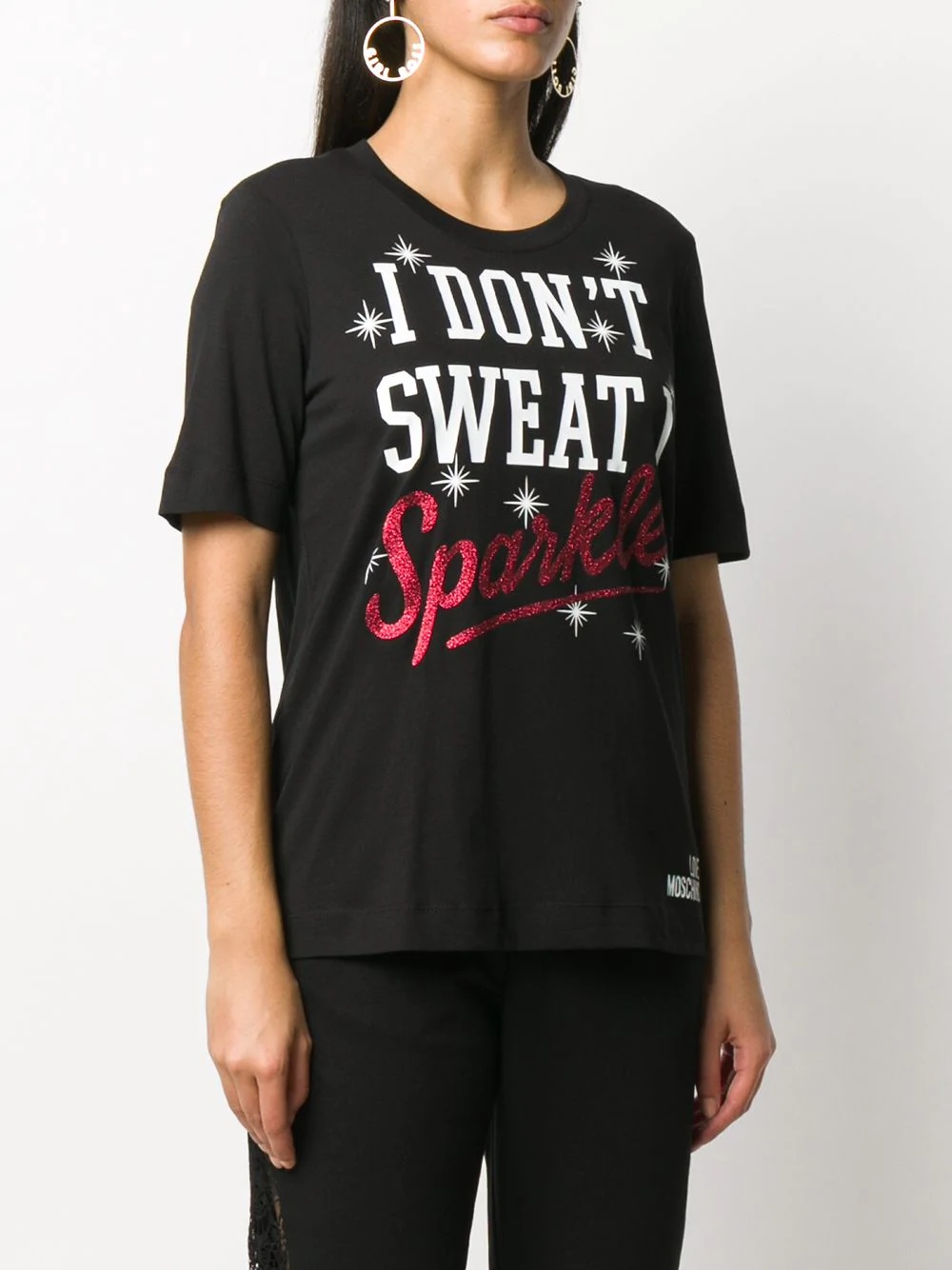 slogan-print cotton T-shirt - 3