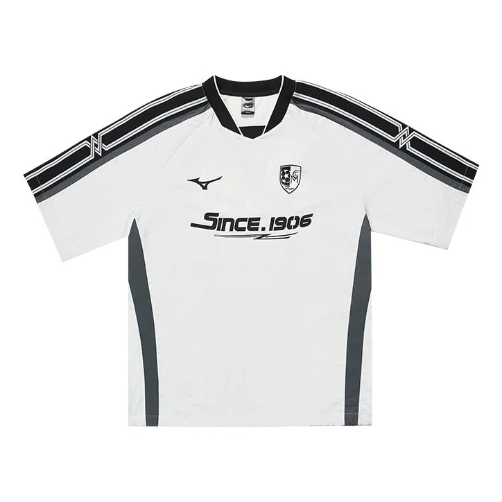 Mizuno Oversized Soccer T-Shirt 'White Black' K2CE43Y1 - 1