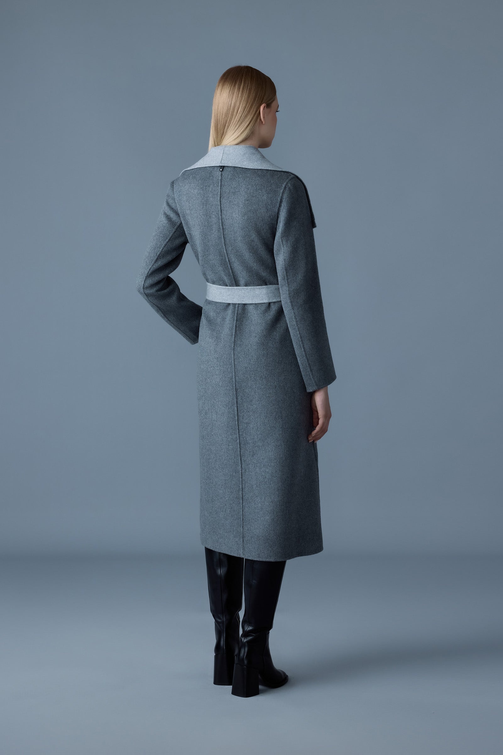 MAI-CN Double-face wool wrap coat - 4
