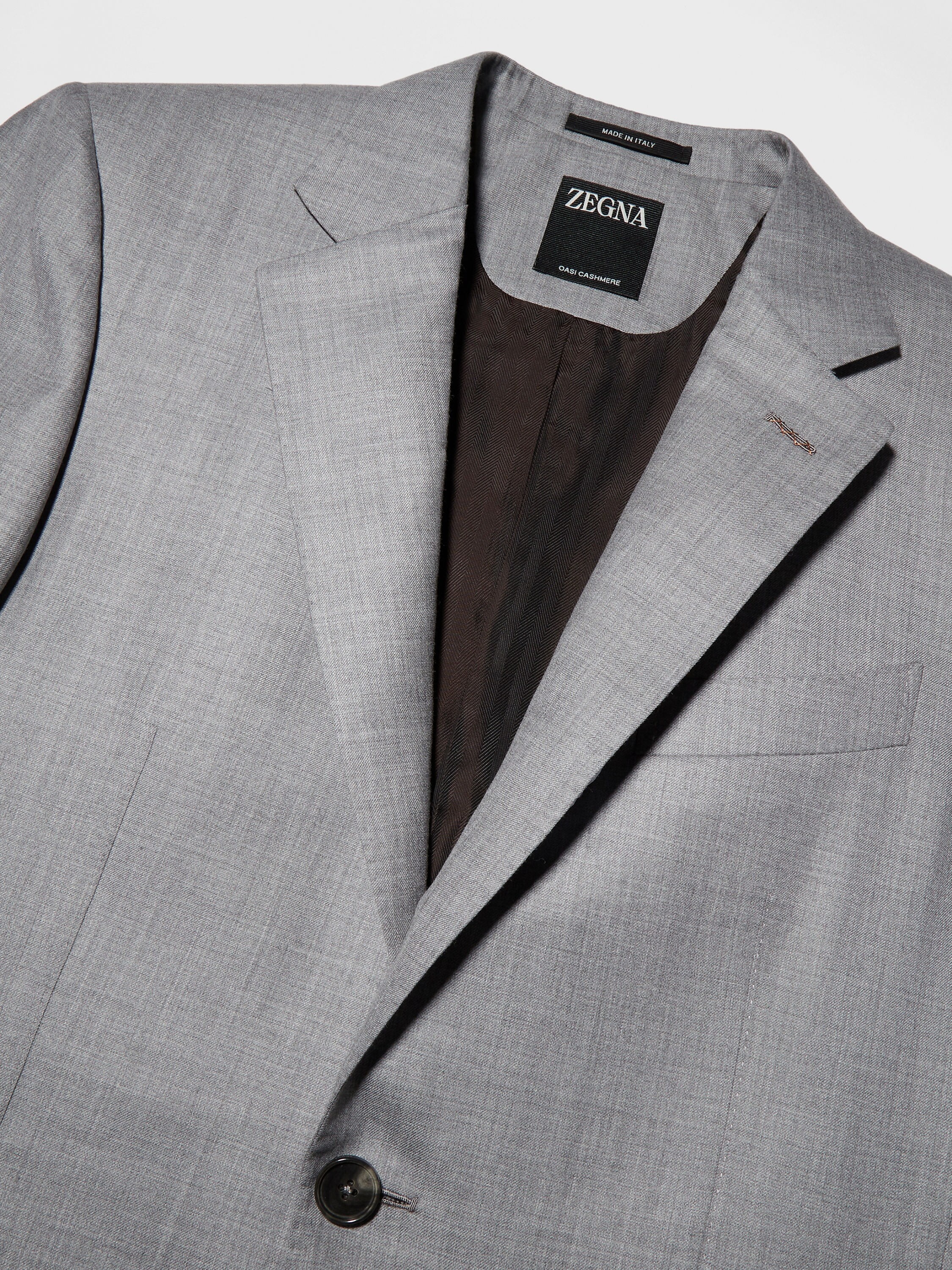 LIGHT GREY OASI CASHMERE SUIT - 4