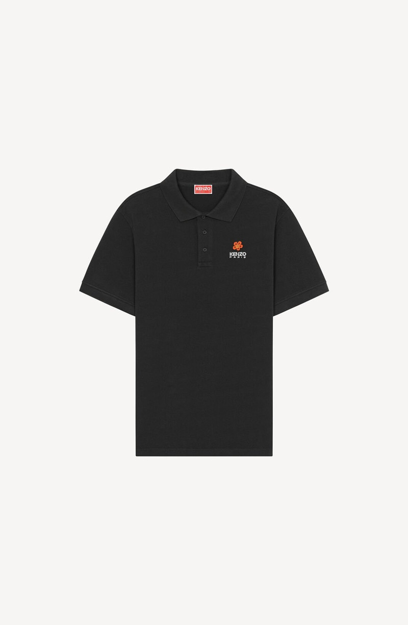 'BOKE FLOWER' crest polo shirt - 1
