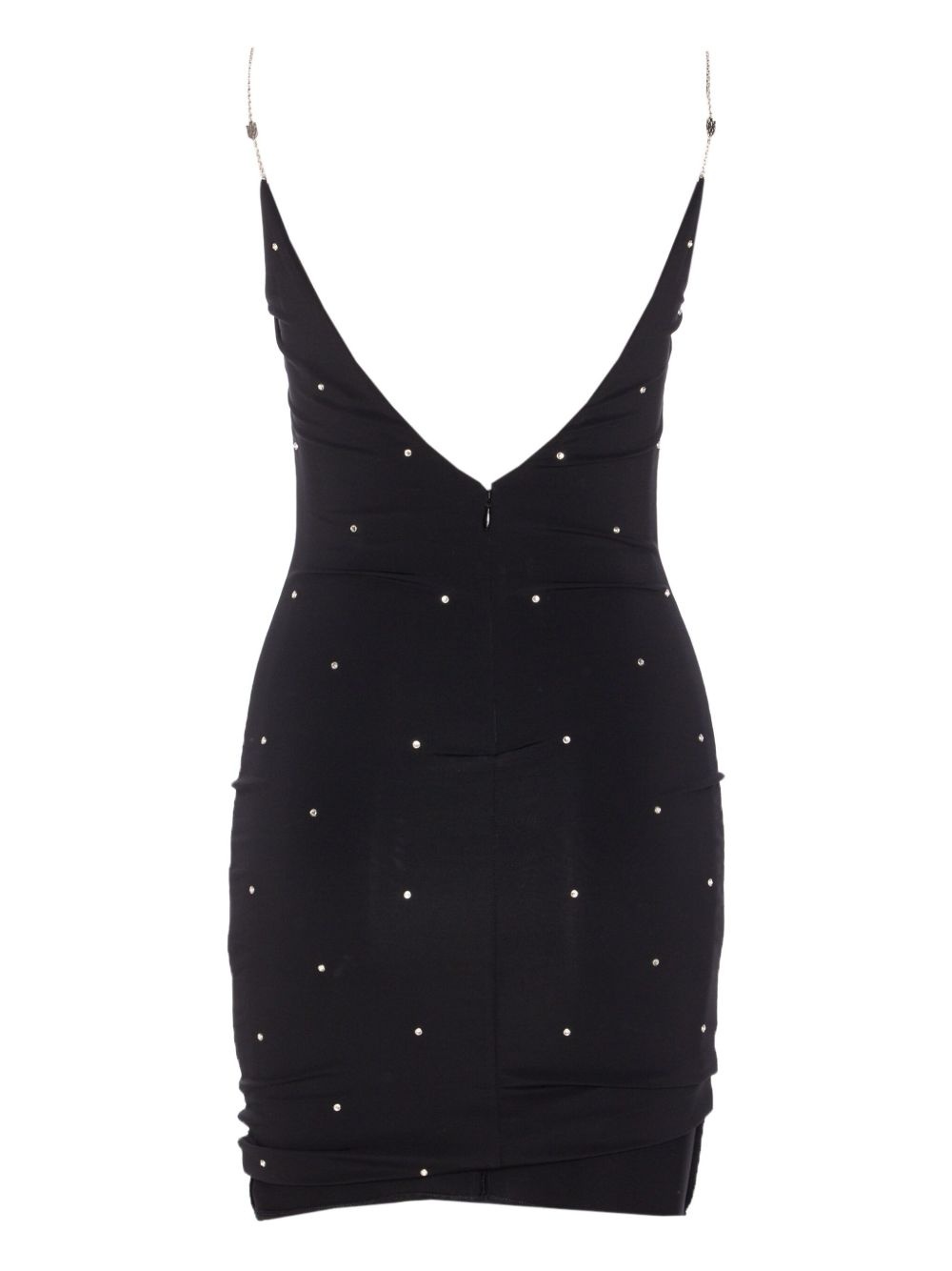 crystal-embellished mini dress - 2