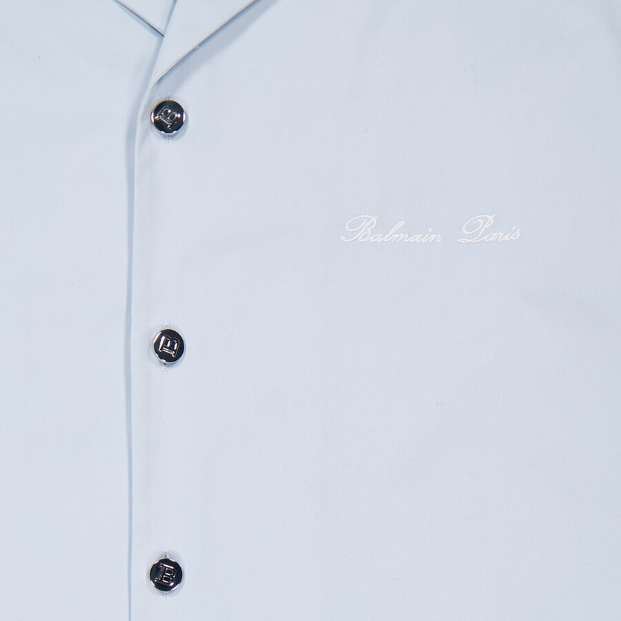 Balmain Logo-Embroidered Cotton Shirt - 2