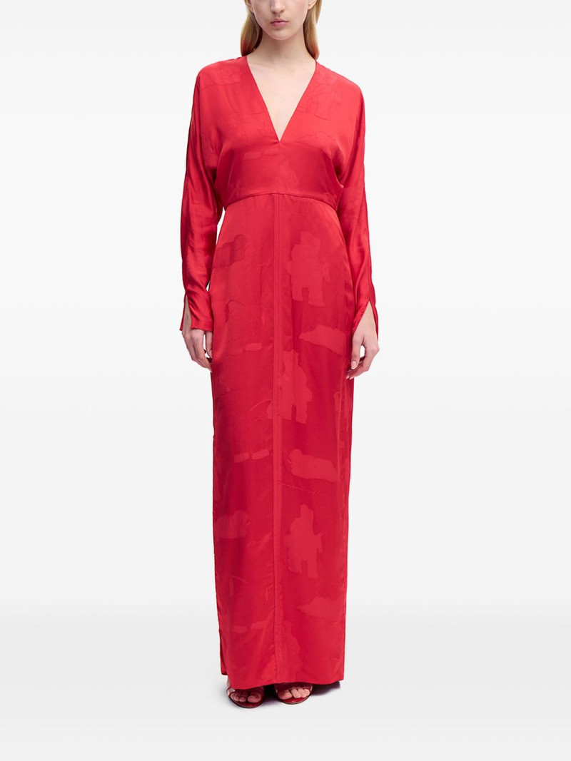 Alejandra Alonso Rojas drape-sleeve gown outlook
