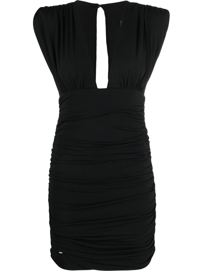 Wrinkles ruffle-detail mini dress 1
