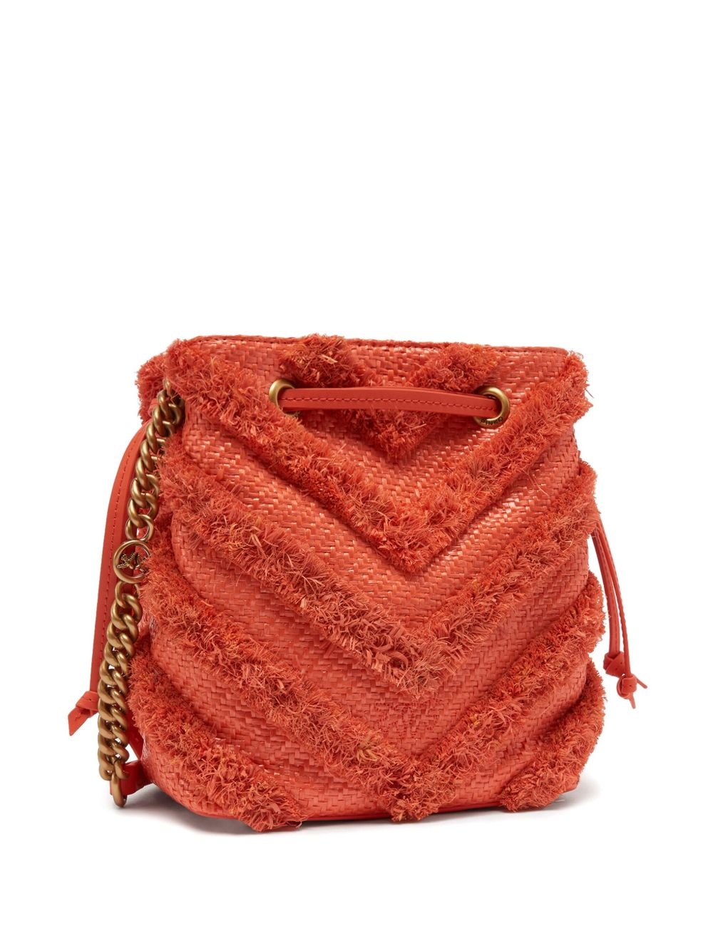 raffia bucket bag - 2