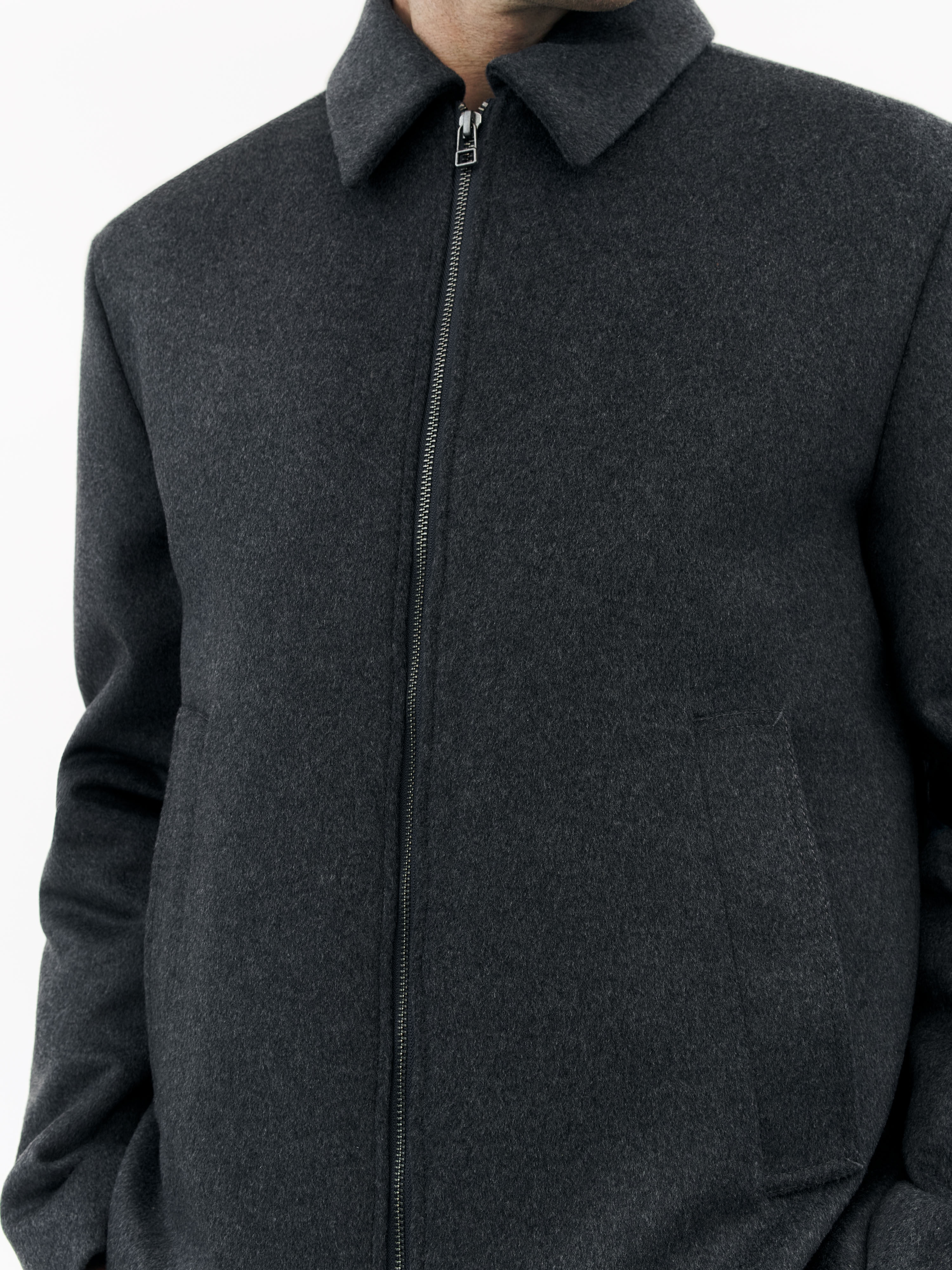 Elmeri Zip-Up Wool Blend Jacket - 5