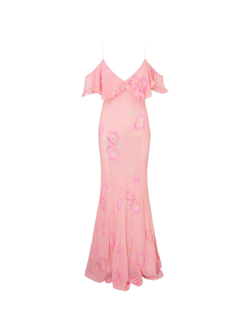 Librae ruffled floral maxi dress 1