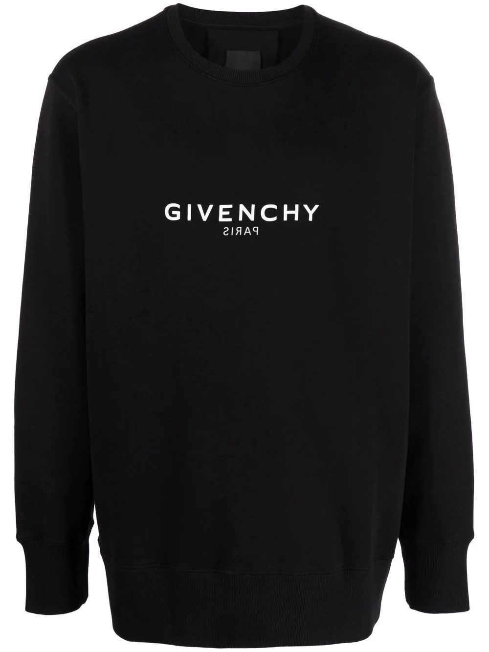 logo-print crew neck sweatshirt - 1