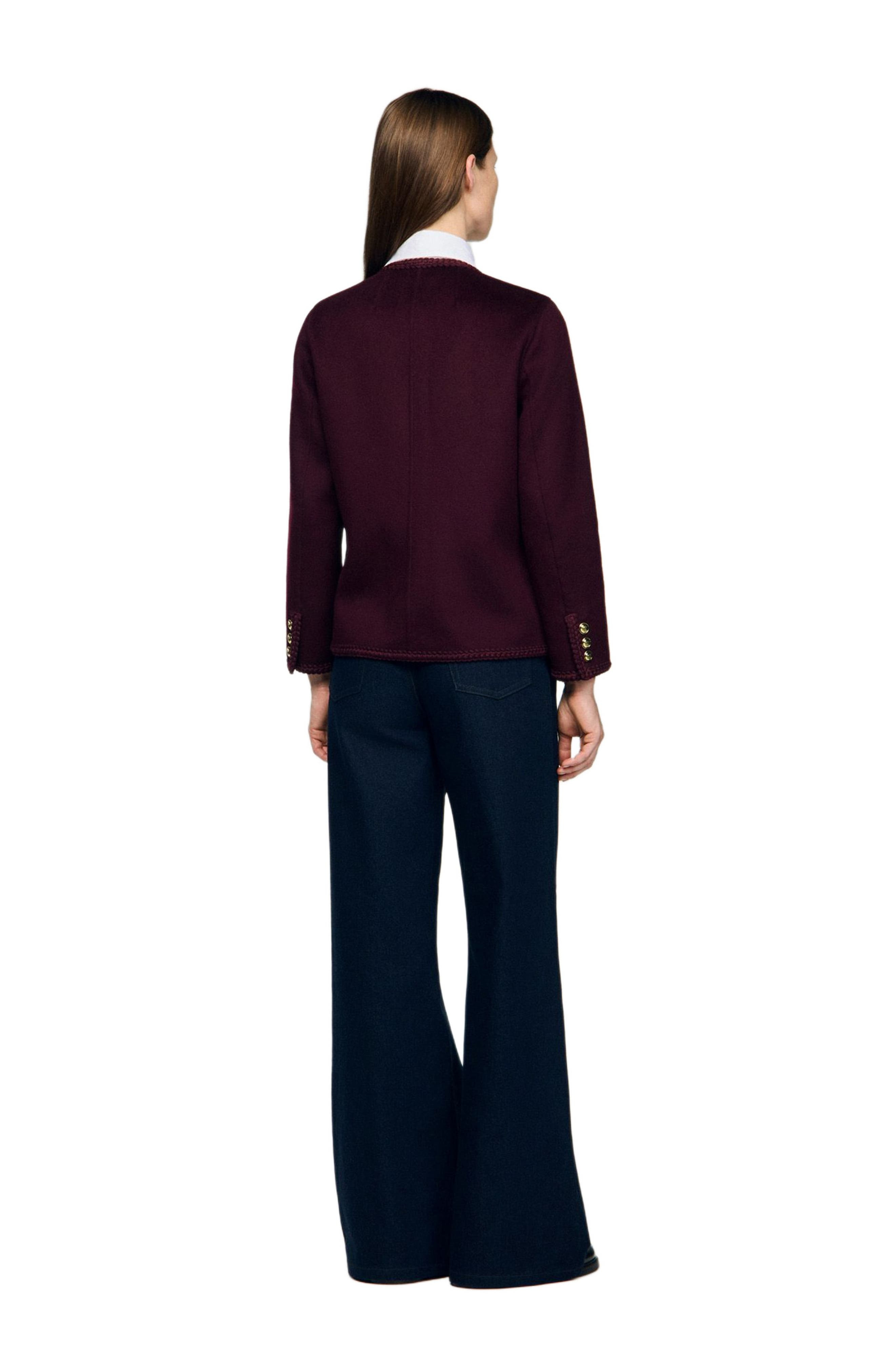 SANDRO Double-faced jacket in Bordeaux at Nordstrom - 2