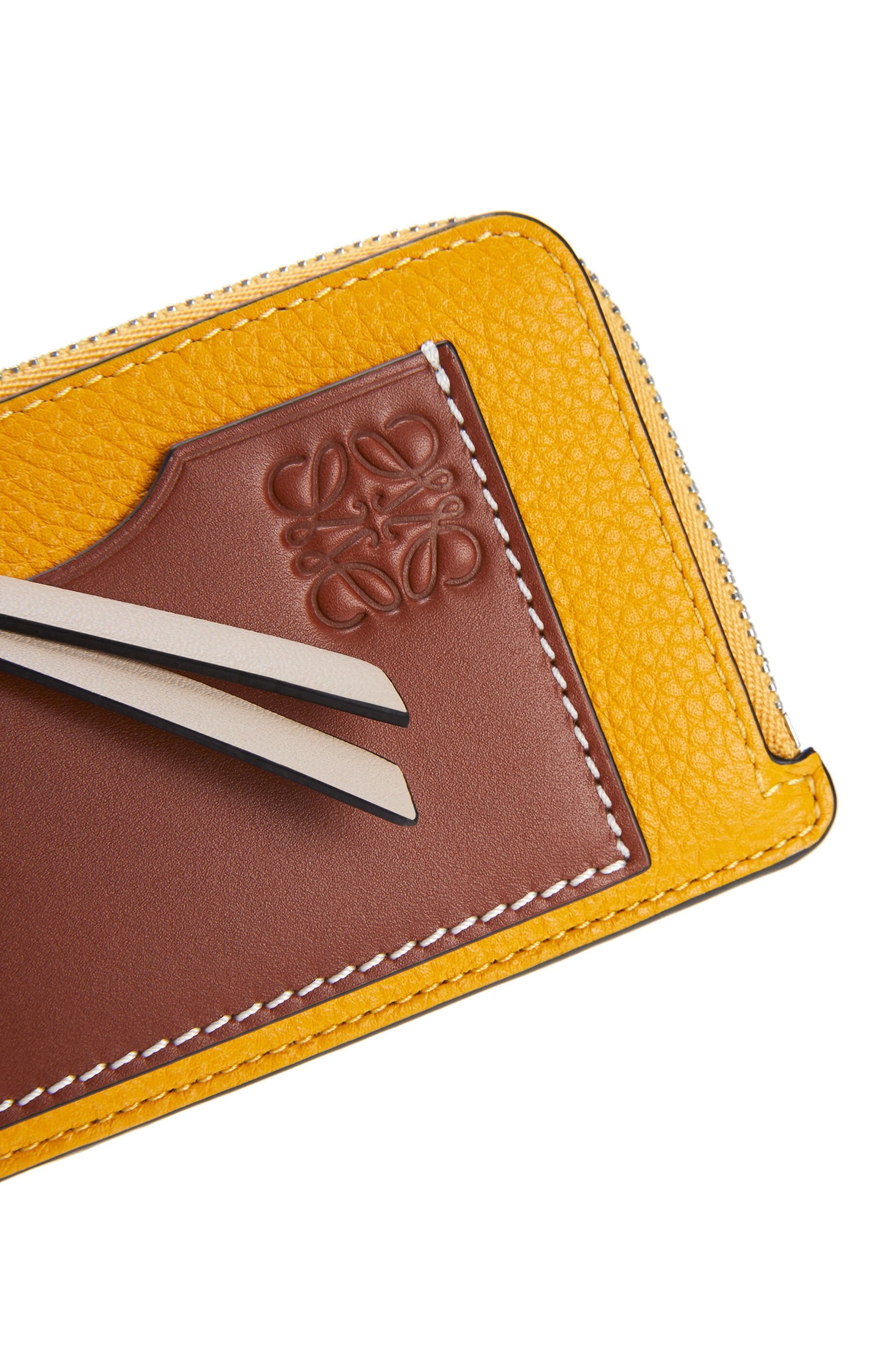 Coin cardholder in soft grained calfskin - 4