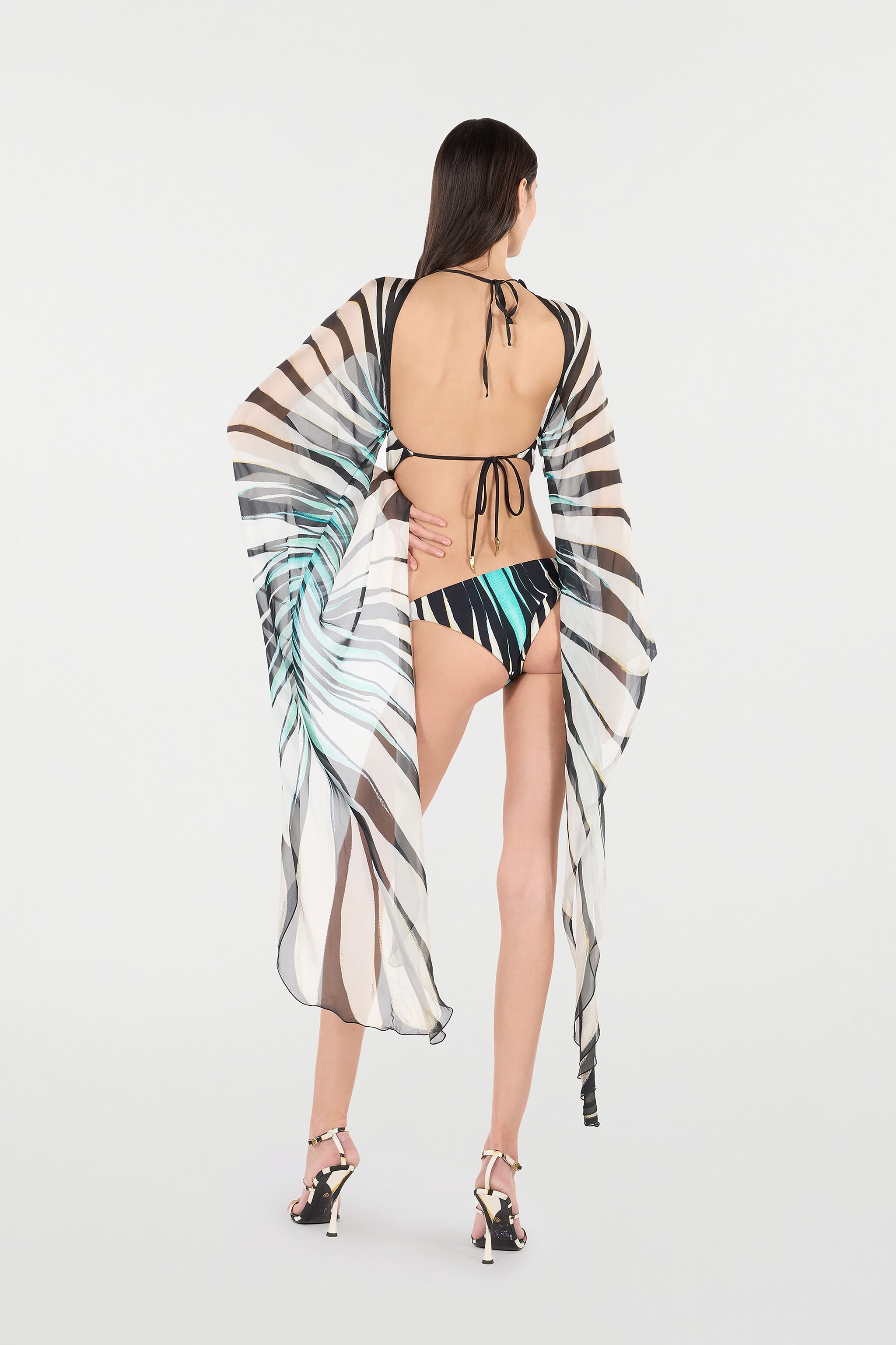 Ray Of Sea Print Swimsuit - 4