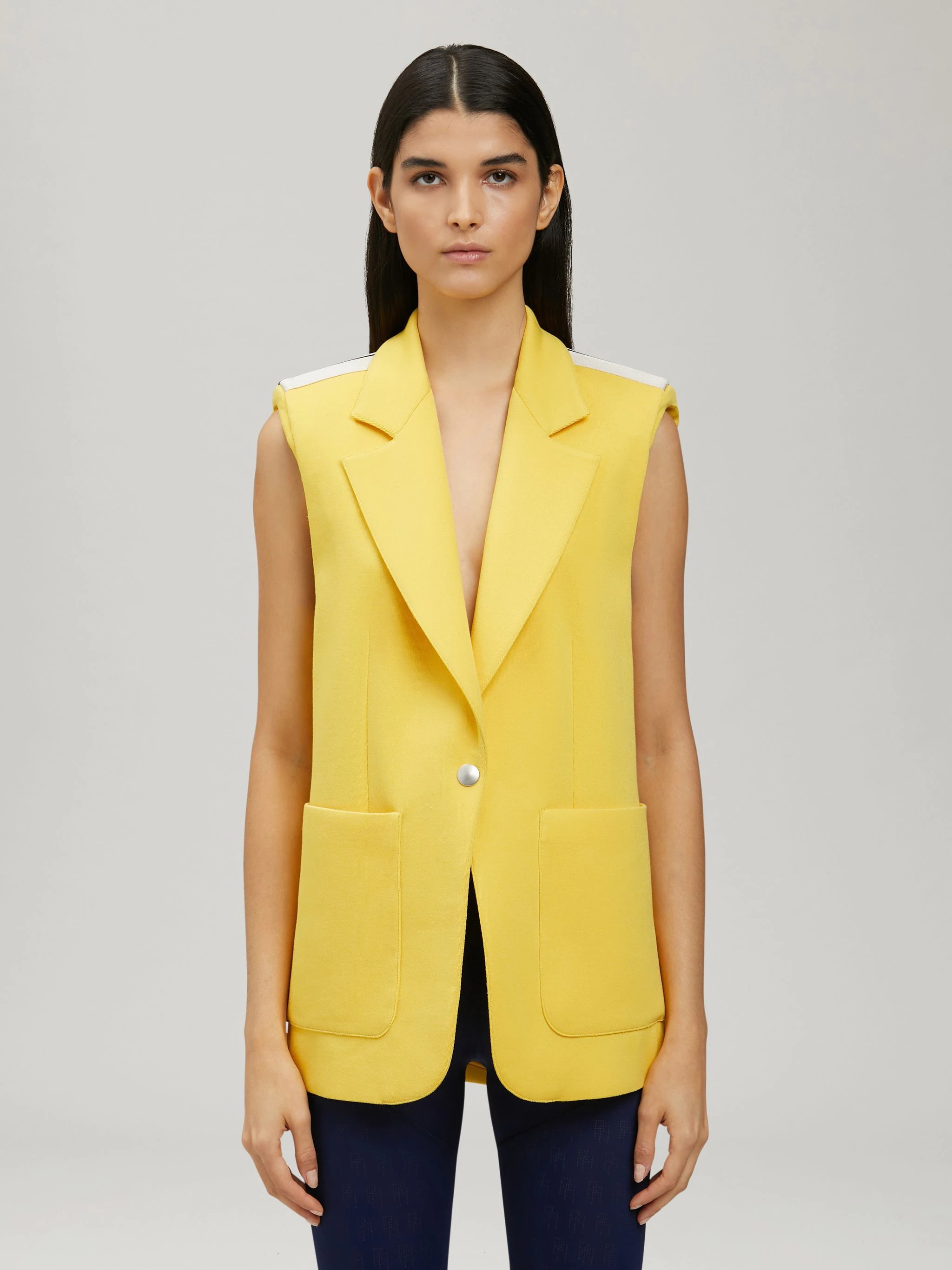 TRACK SLEEVELESS BLAZER - 3