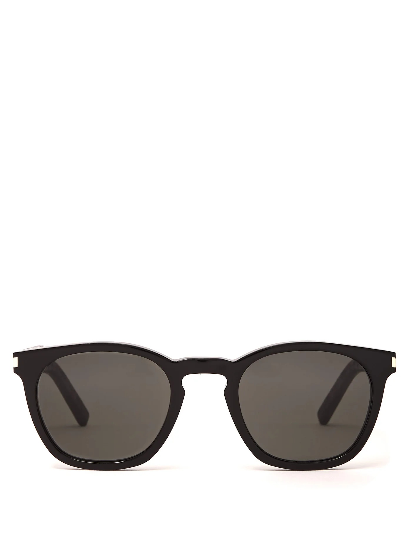 Round acetate sunglasses - 1