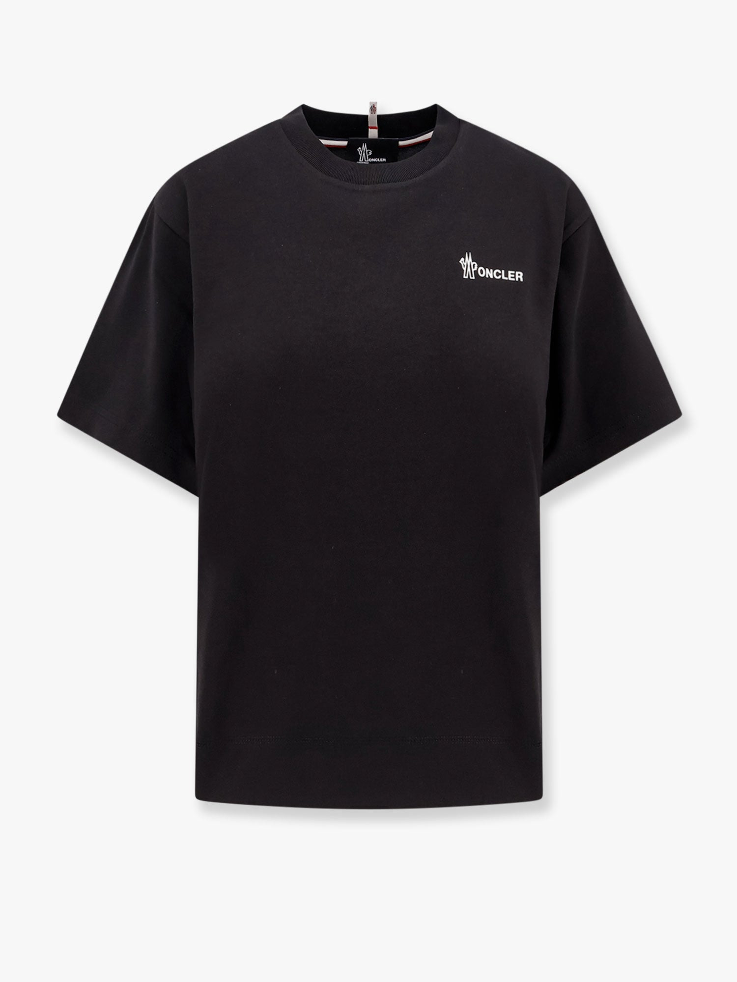 Moncler Grenoble Cotton T-Shirt With Frontal Logo - 1