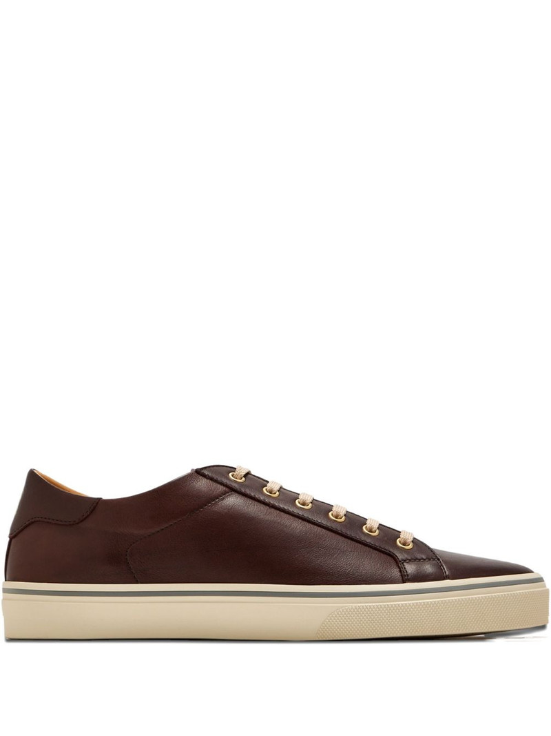 lace-up leather sneakers 1