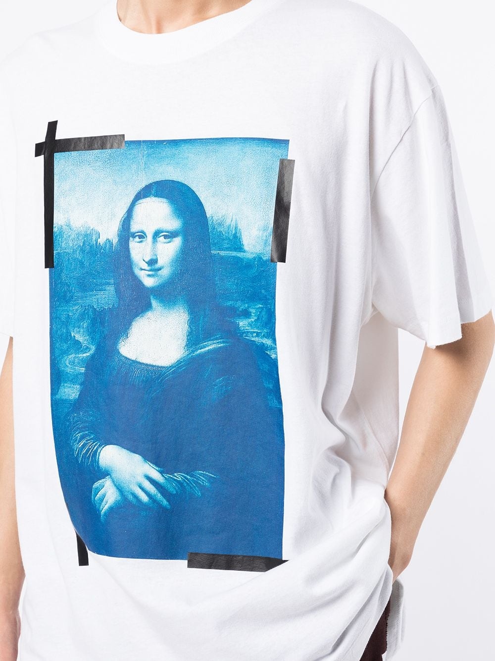 Monalisa-print cotton T-shirt - 5