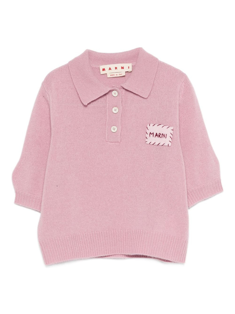 logo-patch polo top 1