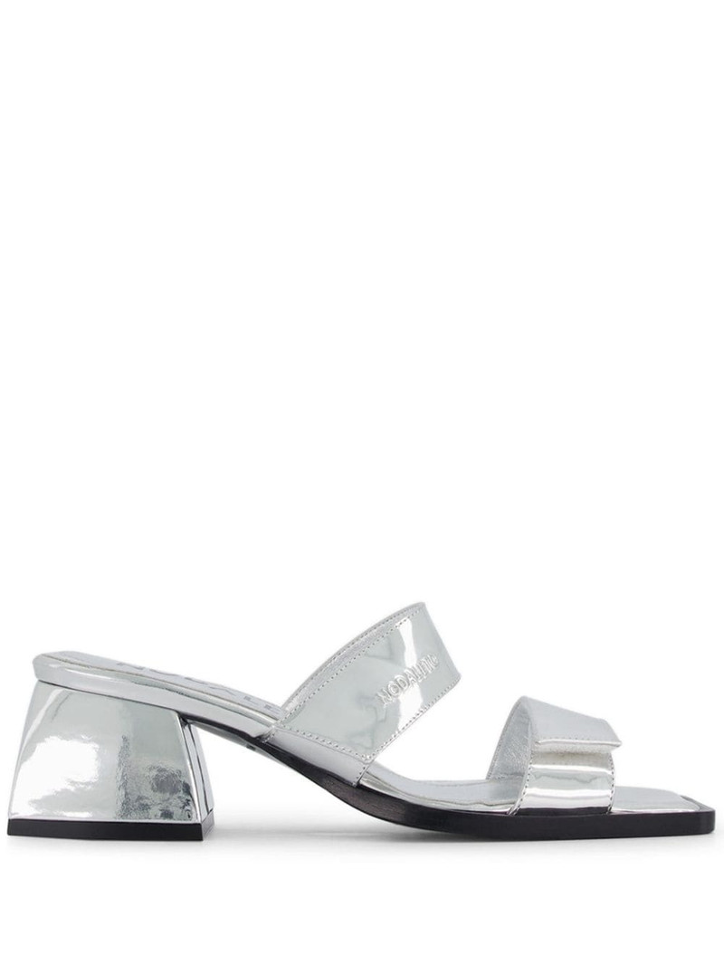Bulla 90mm leather mules 1