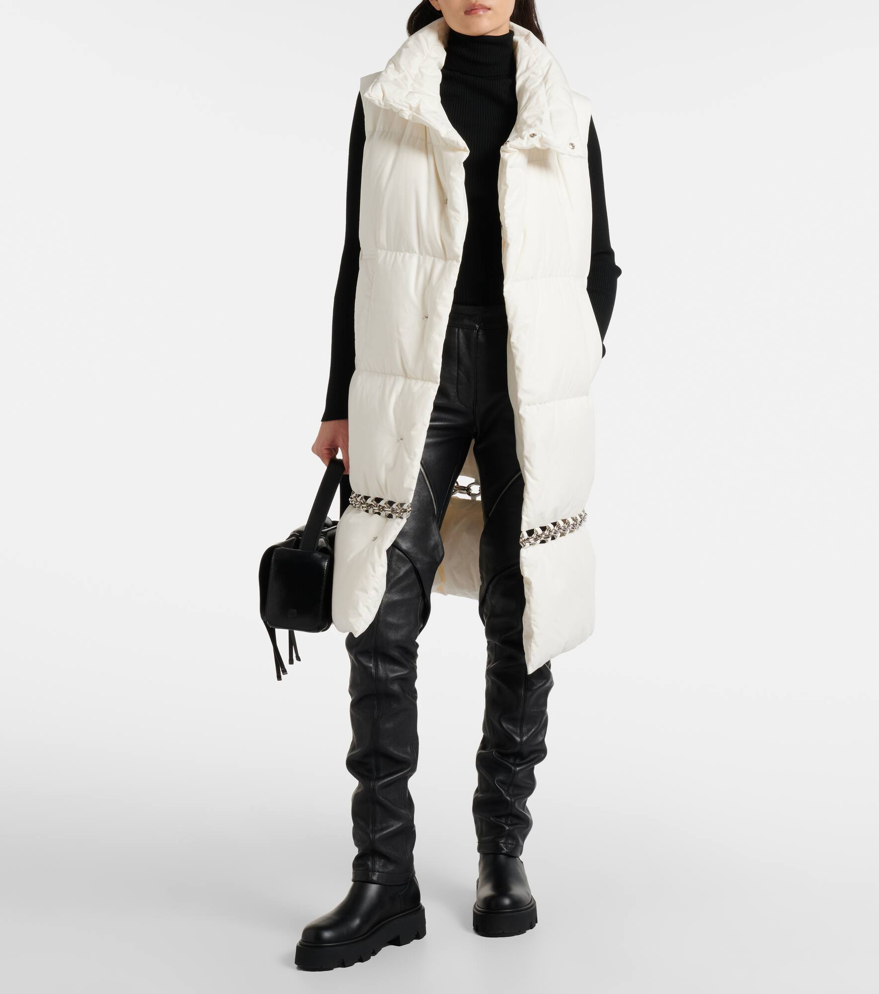 6 Moncler 1017 Alyx 9sm mid-rise straight leather pants - 2