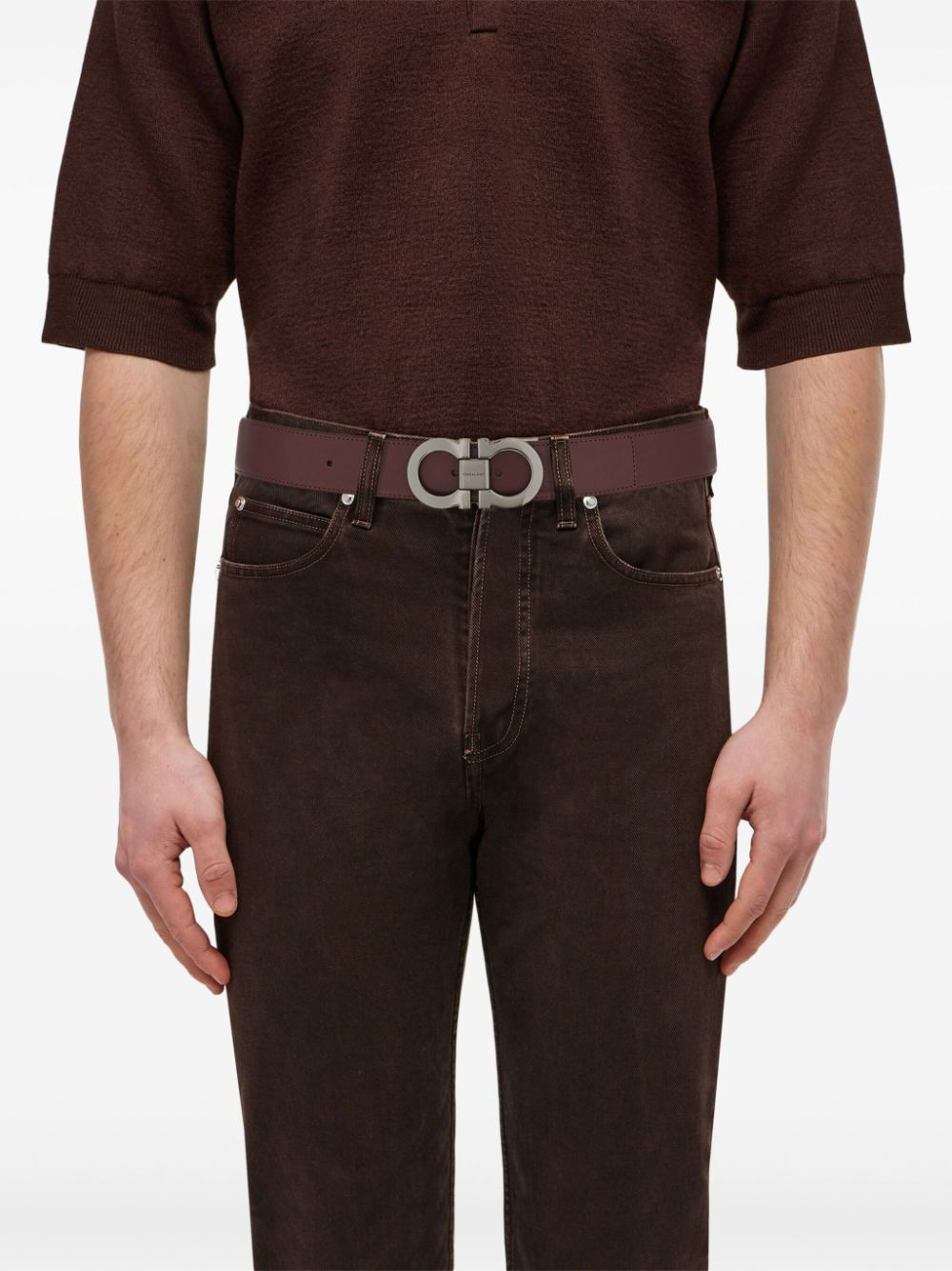 Ferragamo Men Leather Belt - 2
