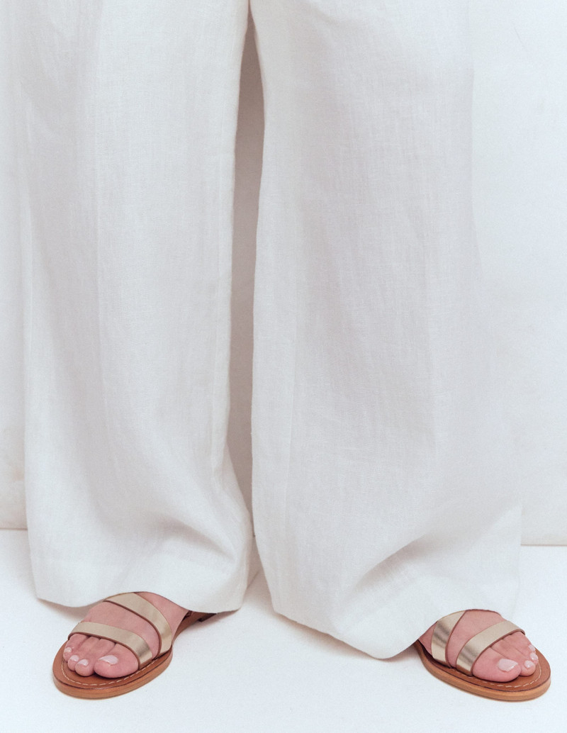 BODEN Asymmetric Sandal-Tan/Gold outlook