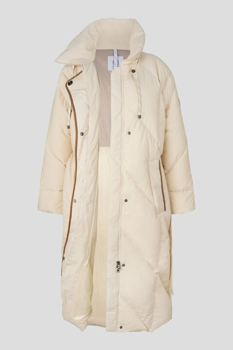 Azura down coat in Light beige 2