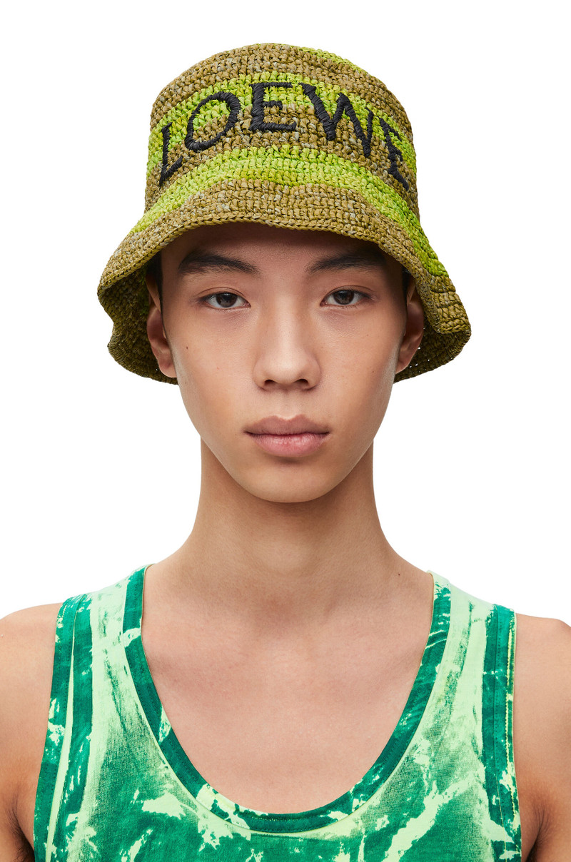 Loewe Bucket hat in raffia outlook