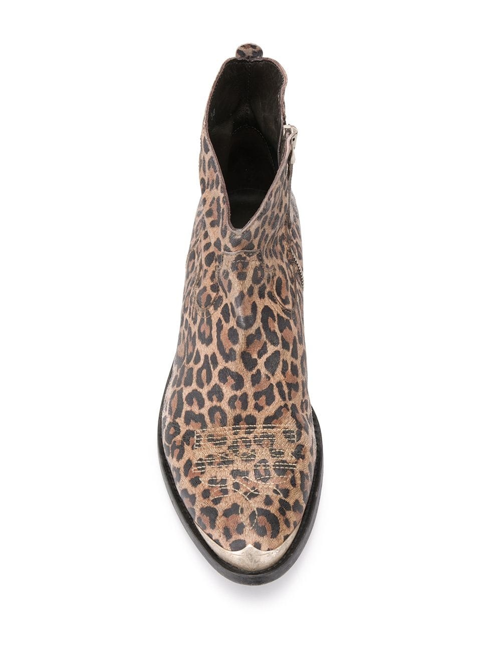 Young leopard-print ankle boots - 4