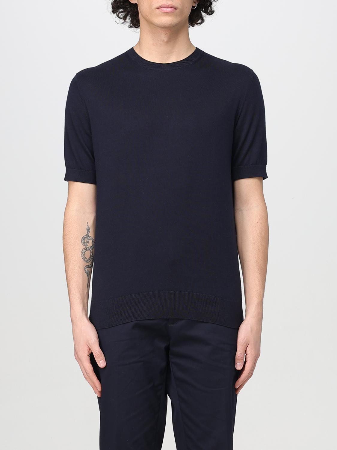 Zegna T-Shirt Men Navy - 1