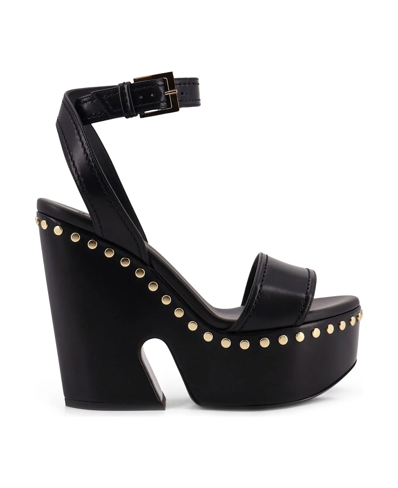 Leather Sandals With Studs - 1