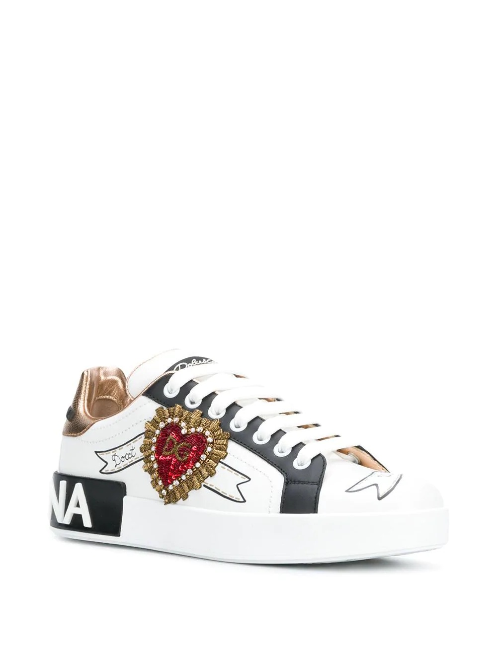 Portofino embroidered sneakers - 2